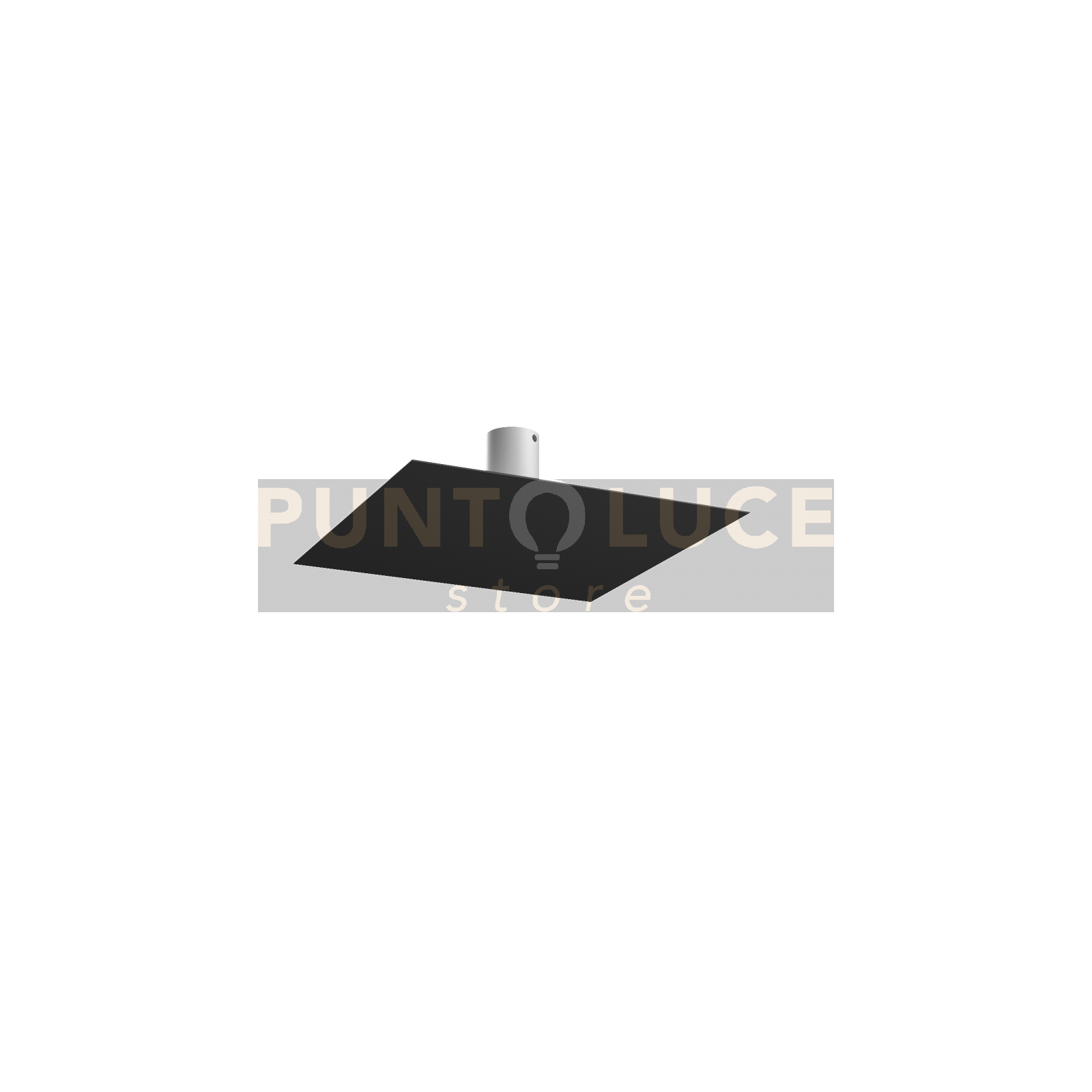 foto del prodotto plafoniera moderna floppy metallo nero 4 luci gx53