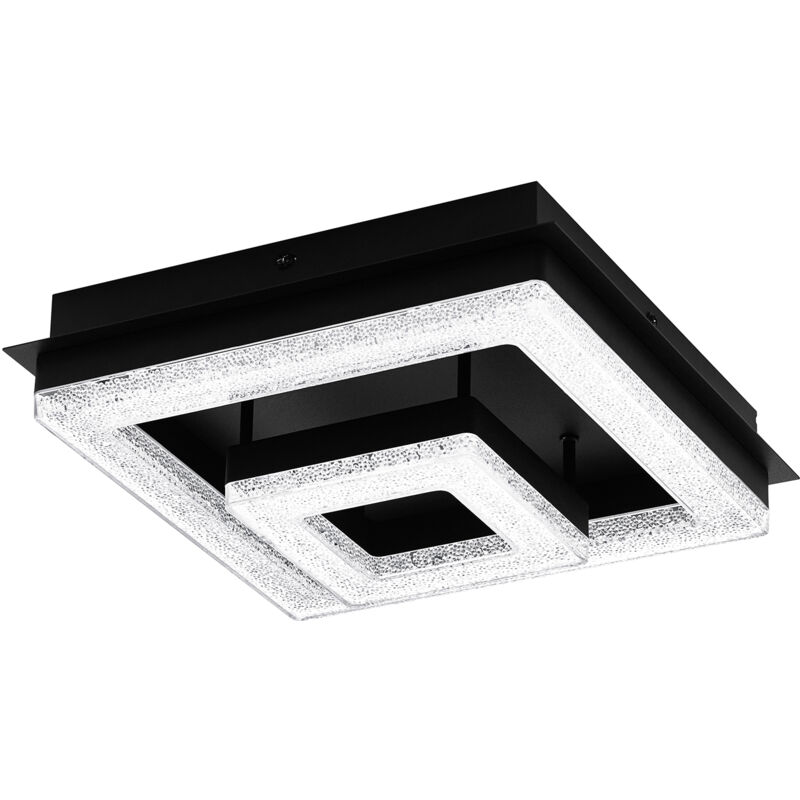 foto del prodotto plafoniera moderna fradelo 1 acciaio nero 1 luce led integrato 2w