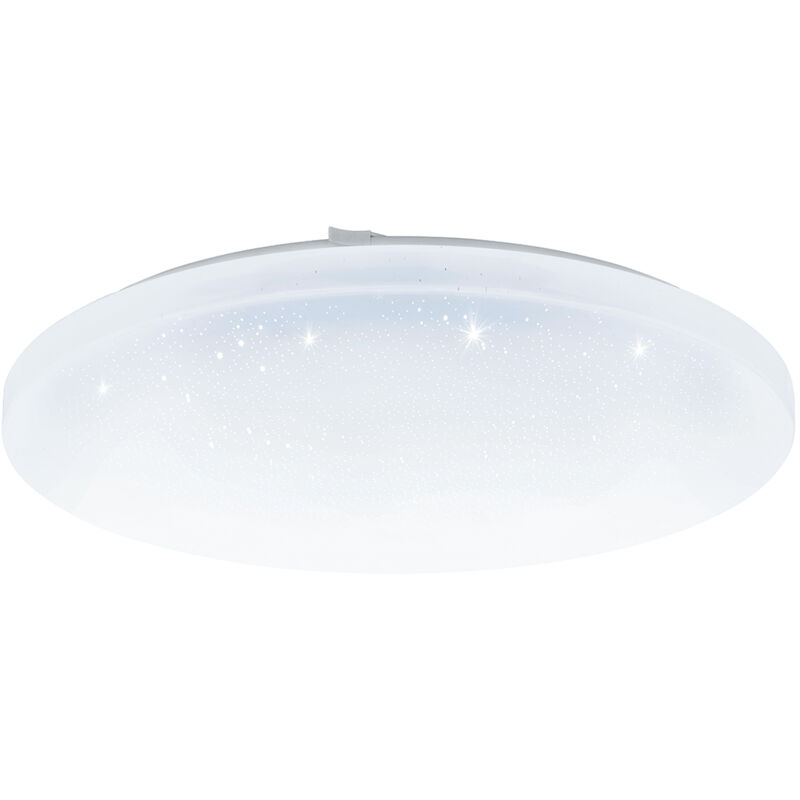 foto del prodotto plafoniera moderna frania a acciaio bianco luce led integrato 19w