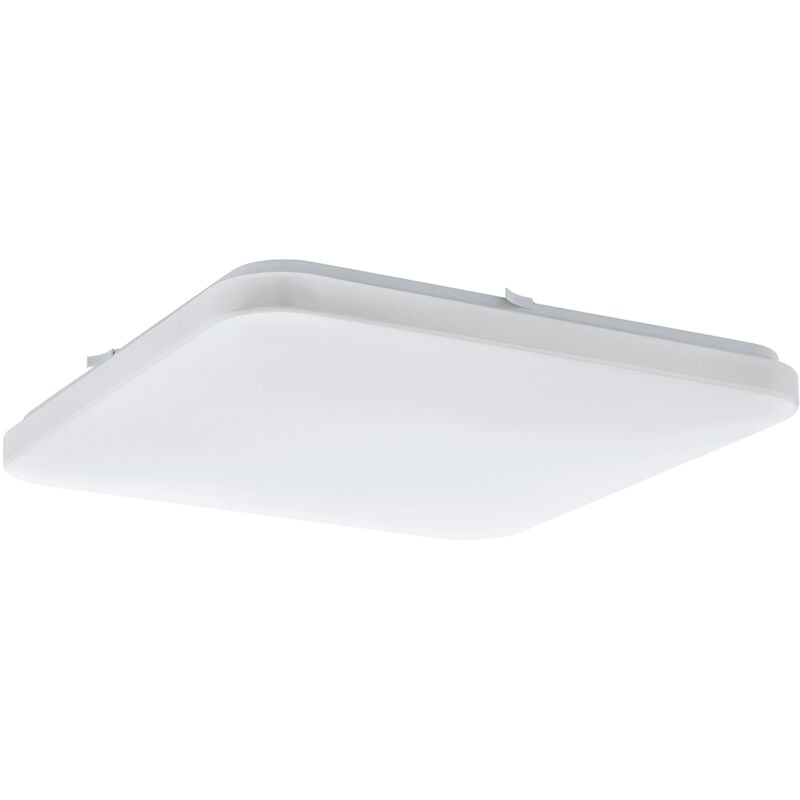 foto del prodotto plafoniera moderna frania acciaio bianco 6 luci led integrato 5,5w
