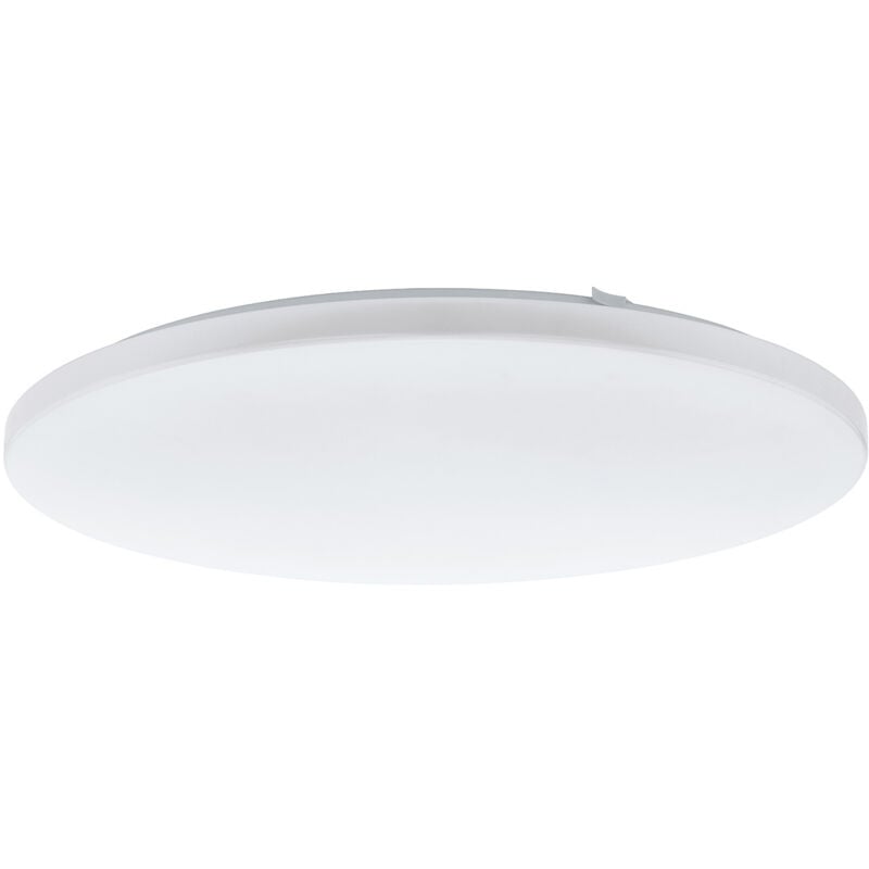 foto del prodotto plafoniera moderna frania acciaio bianco luce led integrato 50w