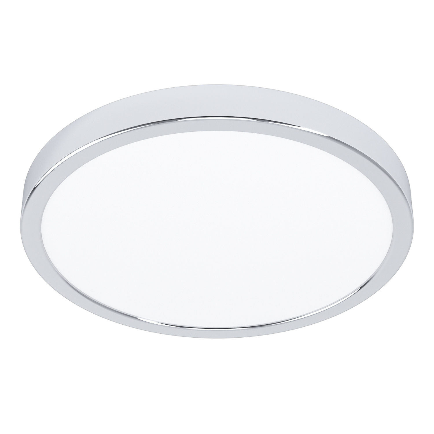 foto del prodotto plafoniera moderna fueva 5 in acciaio cromo led integrato 20,5w 4000k ip44