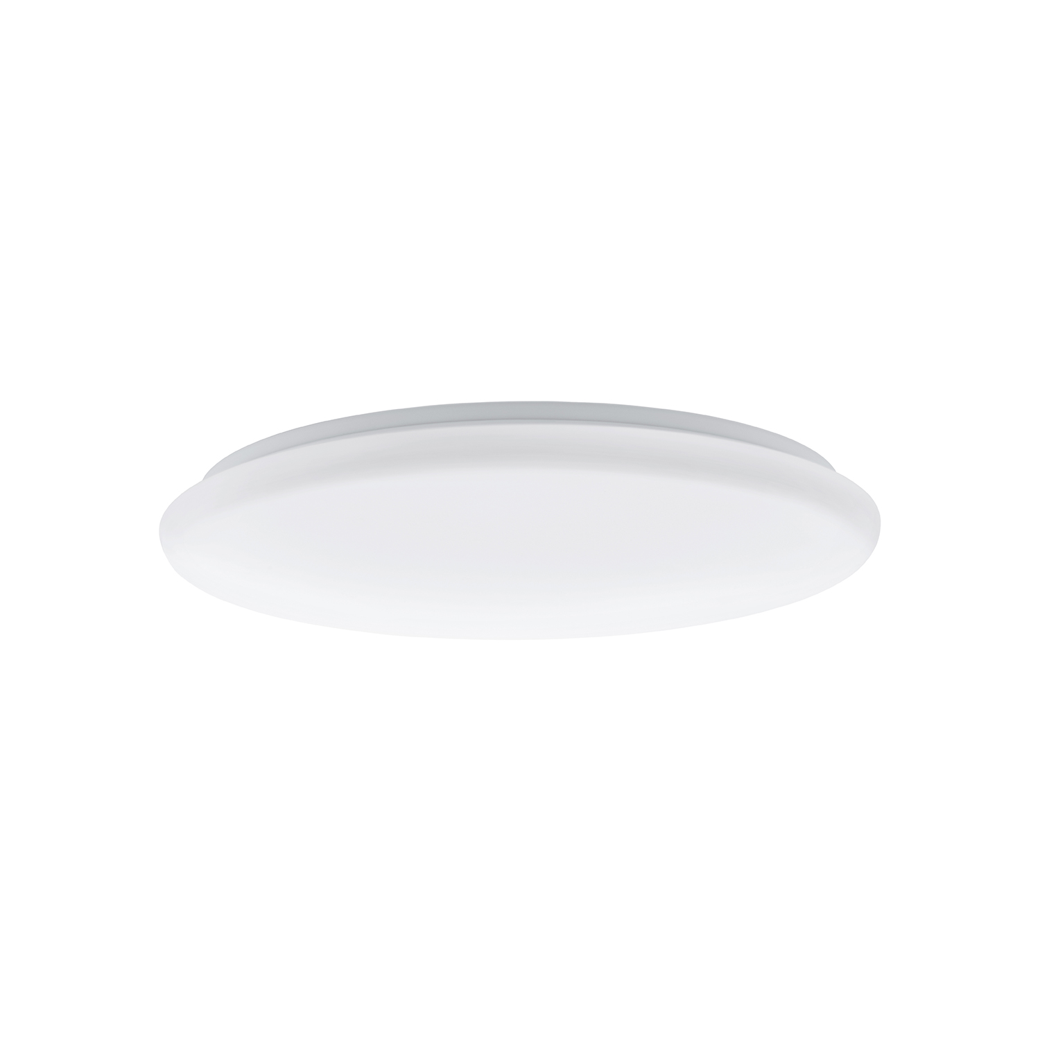 foto del prodotto plafoniera moderna giron acciaio bianco luce led integrato 36w