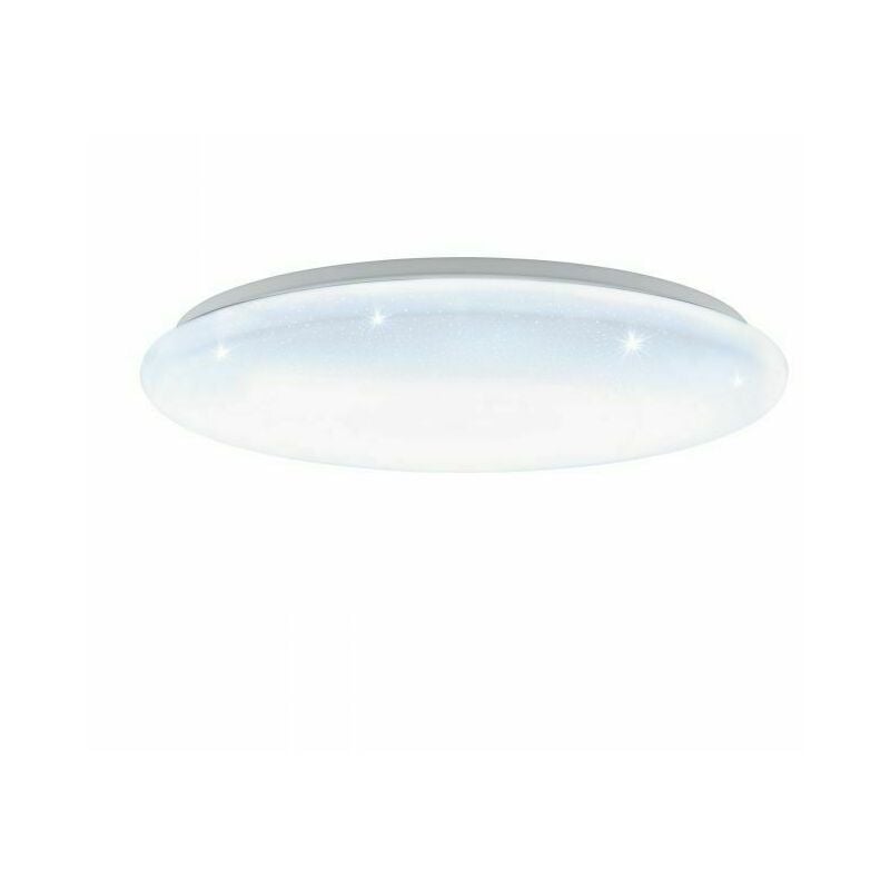 foto del prodotto plafoniera moderna giron s acciaio bianco luce led integrato 36w