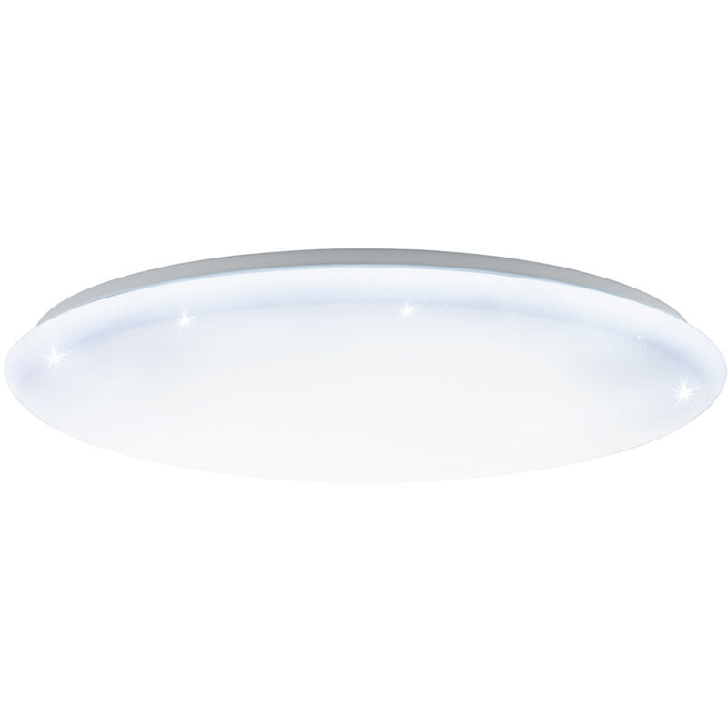 foto del prodotto plafoniera moderna giron s acciaio bianco luce led integrato 54,5w