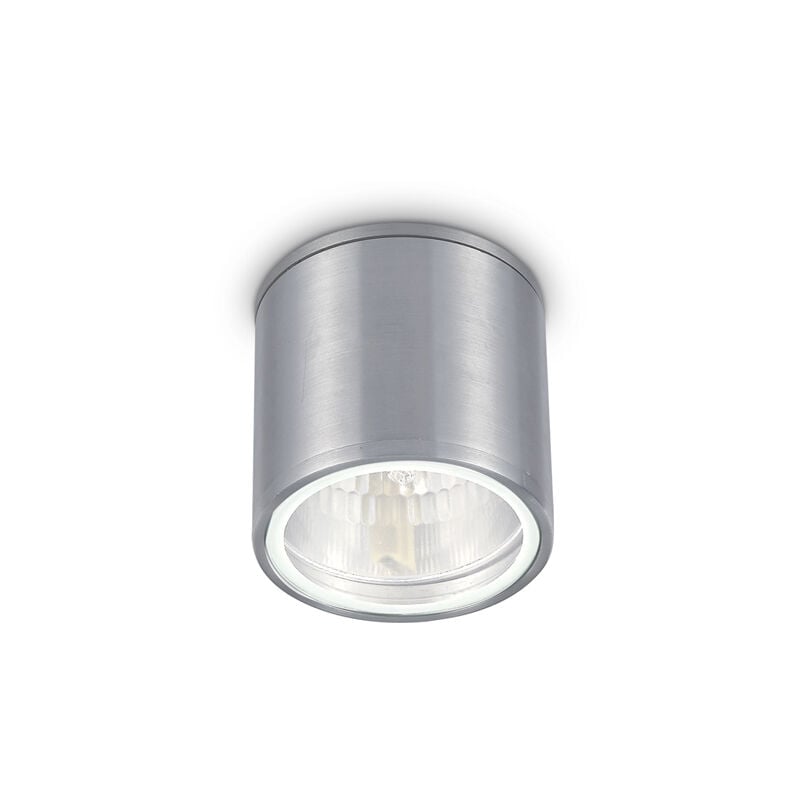 foto del prodotto plafoniera moderna gun alluminio cromo 1 luce gu10