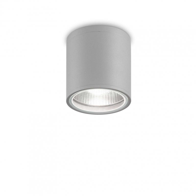 foto del prodotto plafoniera moderna gun alluminio grigio 1 luce gu10