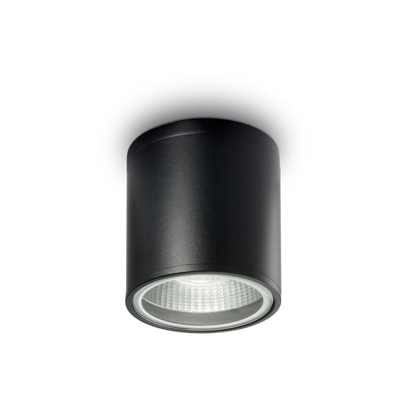 foto del prodotto plafoniera moderna gun alluminio nero 1 luce gu10