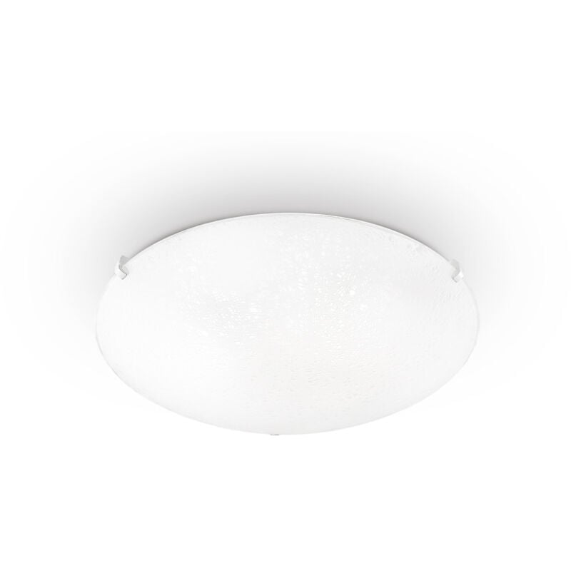 foto del prodotto plafoniera moderna lana vetro bianco 2 luci e27