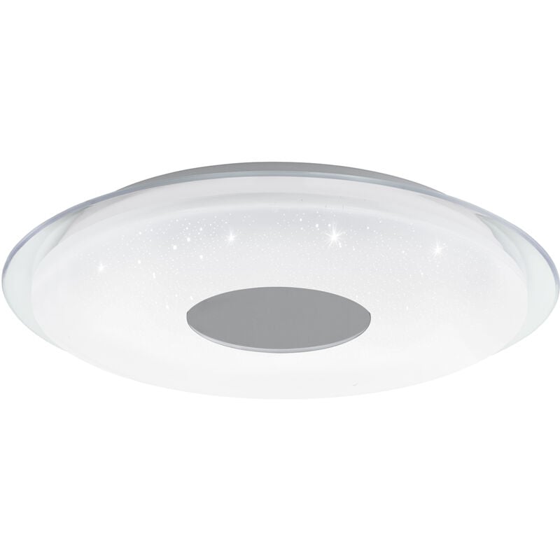 foto del prodotto plafoniera moderna lanciano z acciaio bianco 4 luci led integrato 11,2w