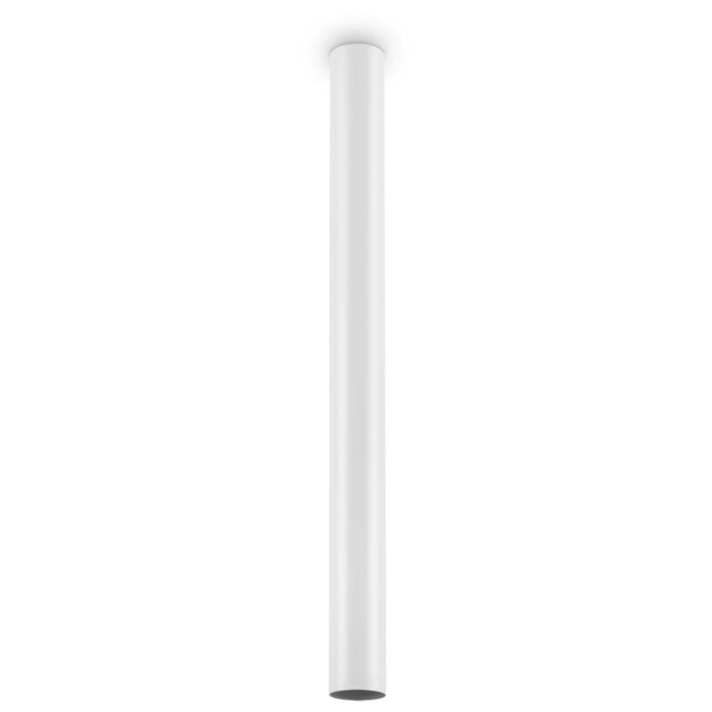 foto del prodotto plafoniera moderna look metallo bianco 1 luce 7w 3000k luce calda h75cm