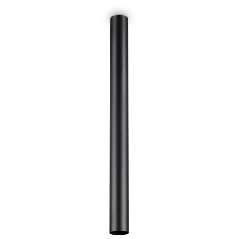 foto del prodotto plafoniera moderna look metallo nero 1 luce 7w 3000k luce calda h75cm