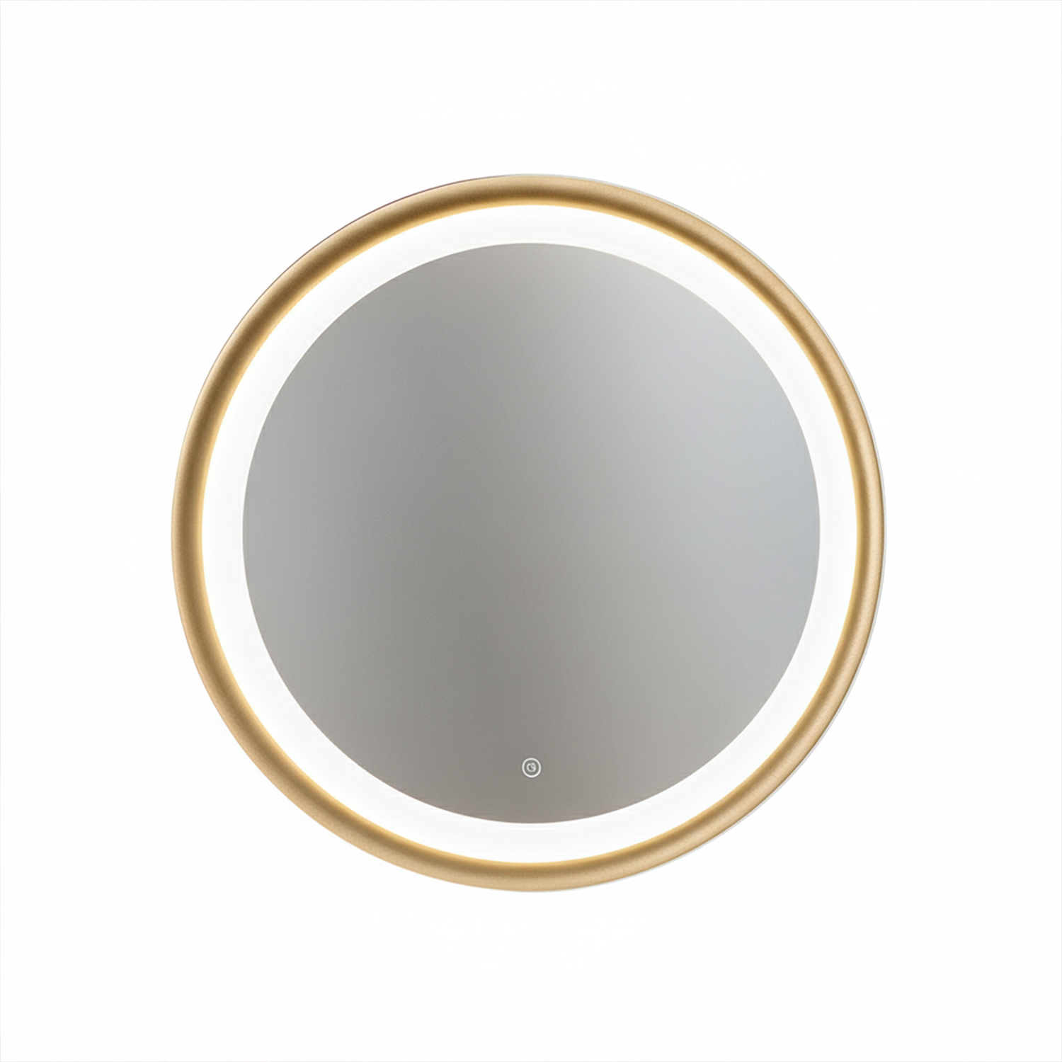 foto del prodotto plafoniera moderna mirò metallo oro spazzolato e silicone led 59w 3000k d60cm