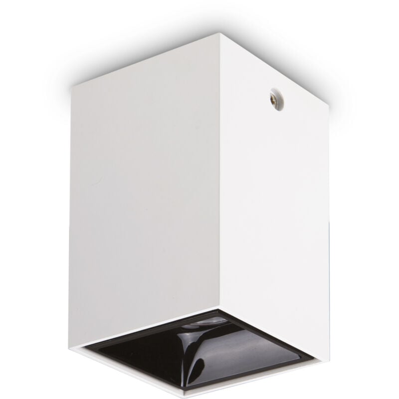 foto del prodotto plafoniera moderna nitro alluminio bianco led integrato 25w 3000k ip20