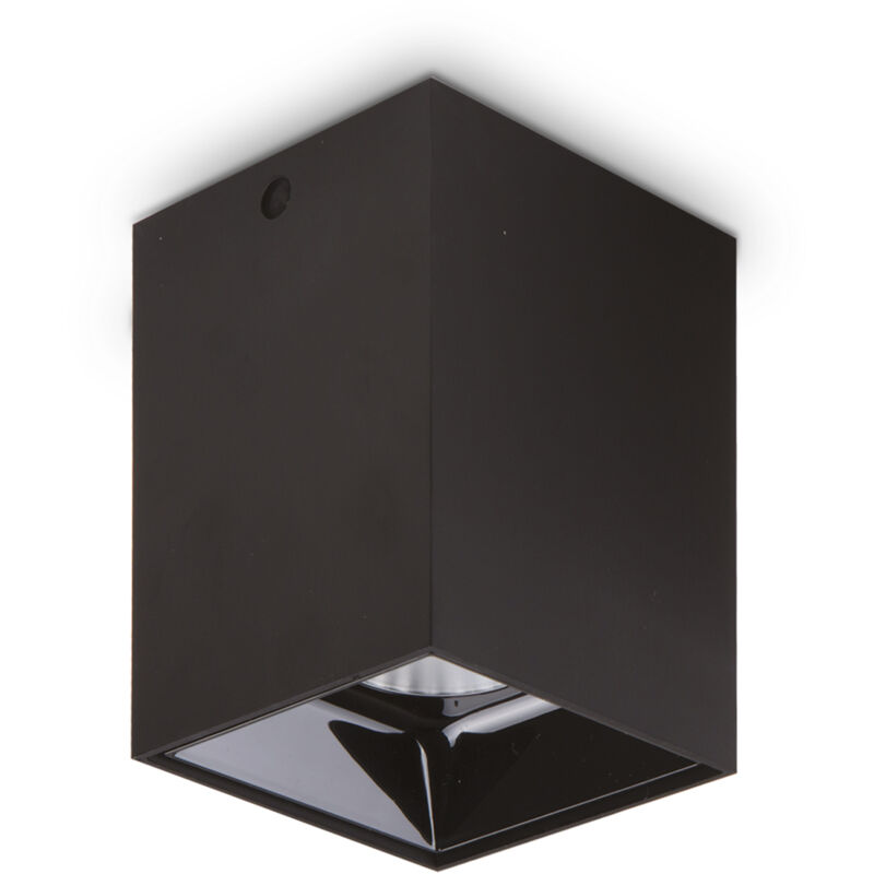 foto del prodotto plafoniera moderna nitro alluminio nero led integrato 25w 3000k ip20