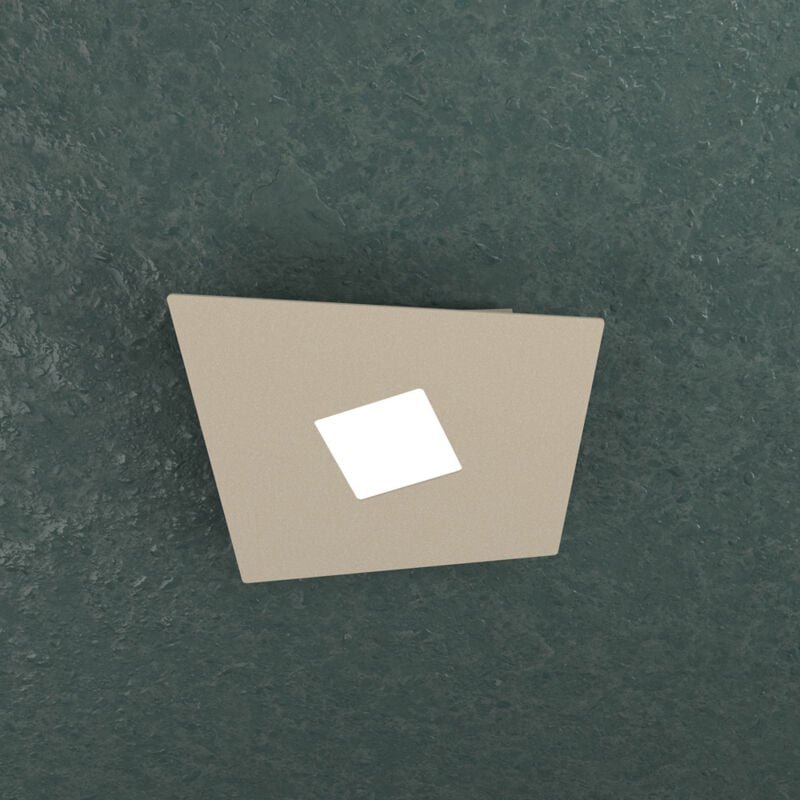 foto del prodotto plafoniera moderna note metallo sabbia 1 luce gx53 24cm