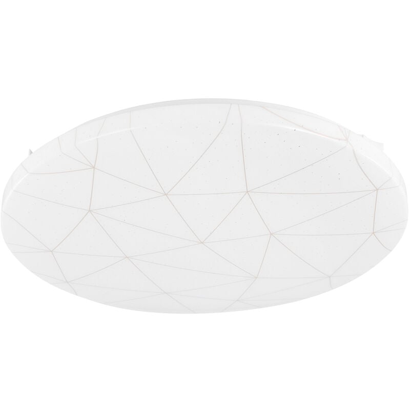 foto del prodotto plafoniera moderna rende acciaio bianco luce led integrato 19,5w ip20