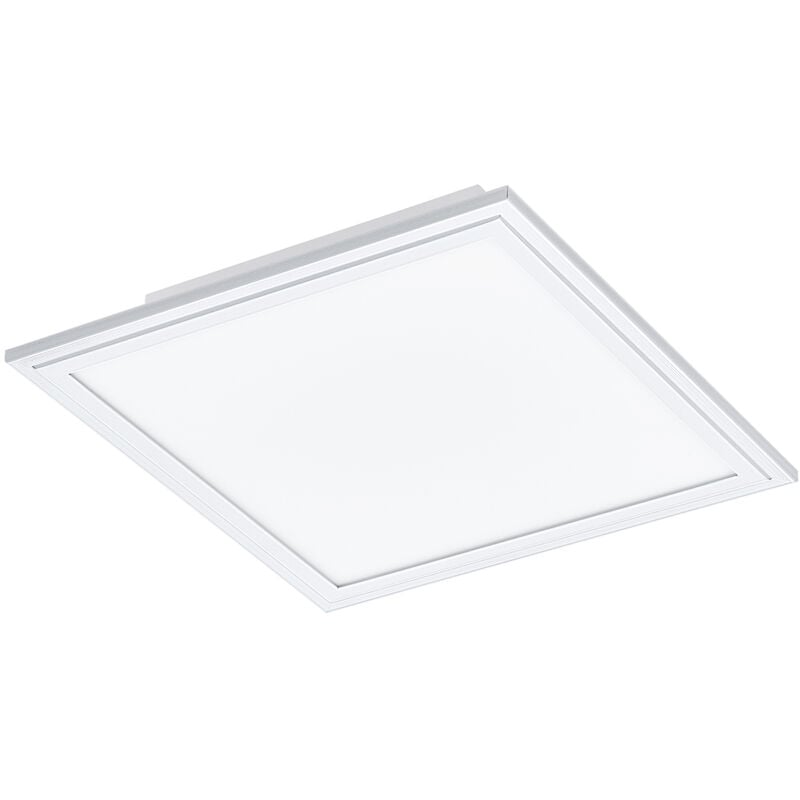 foto del prodotto plafoniera moderna salobrena 1 alluminio bianco luce led integrato 14w