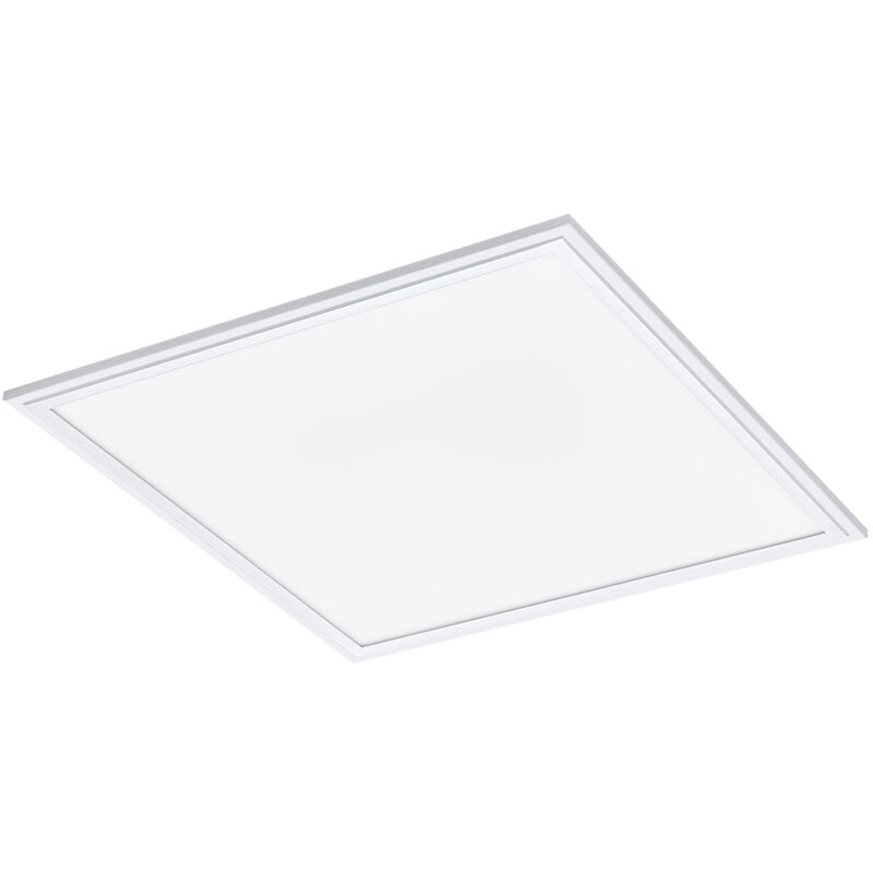 foto del prodotto plafoniera moderna salobrena a alluminio bianco luce led integrato 20w