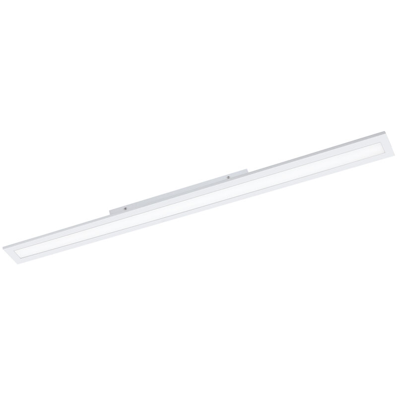 foto del prodotto plafoniera moderna salobrena a alluminio bianco luce led integrato 30w
