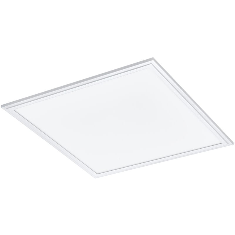 foto del prodotto plafoniera moderna salobrena z alluminio bianco luce led integrato 21,5w