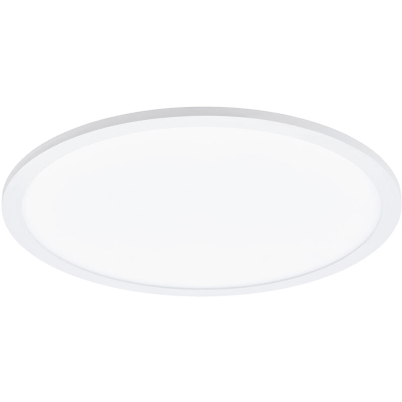 foto del prodotto plafoniera moderna sarsina alluminio bianco luce led integrato 28w