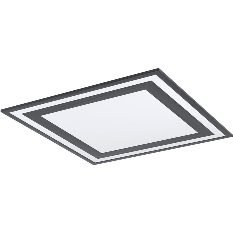 foto del prodotto plafoniera moderna savatarila alluminio nero luce led integrato 32,5w