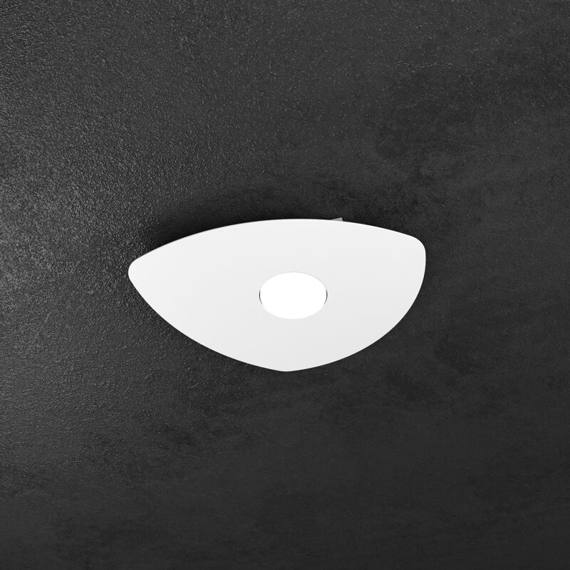 foto del prodotto plafoniera moderna shape metallo bianco 1 luce gx53