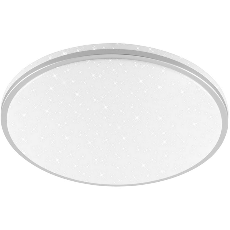 foto del prodotto plafoniera moderna silin plastica cromo opaco led integrato 16w 4000k