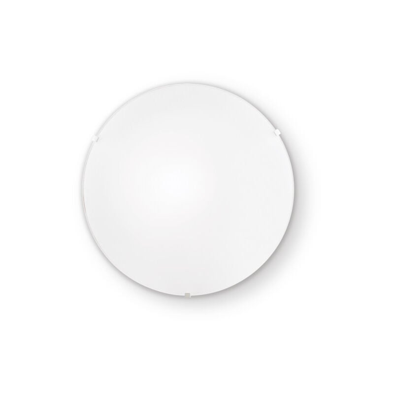 foto del prodotto plafoniera moderna simply vetro bianco 1 luce e27