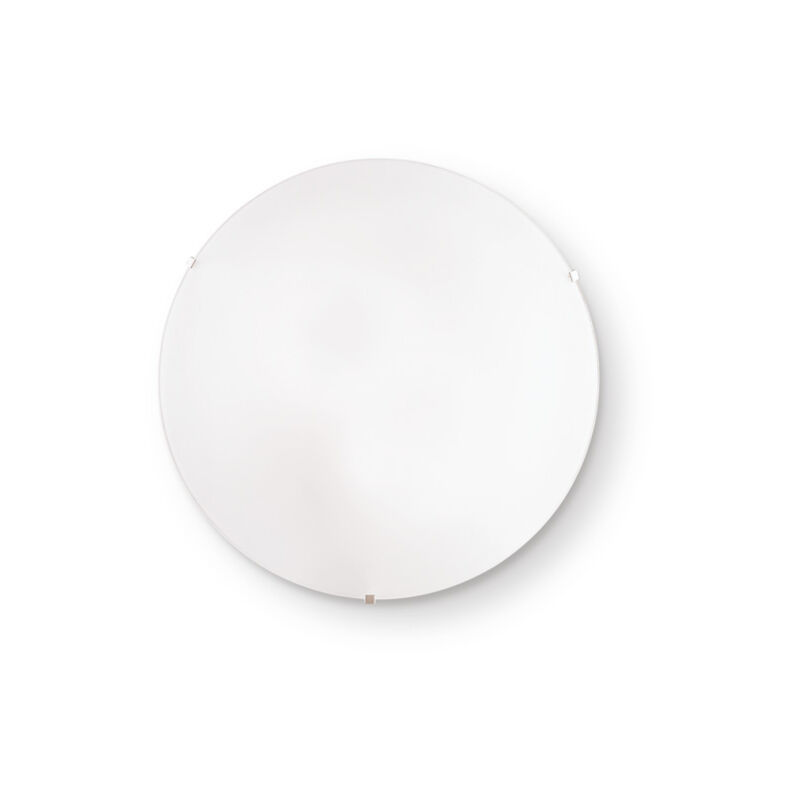 foto del prodotto plafoniera moderna simply vetro bianco 2 luci e27