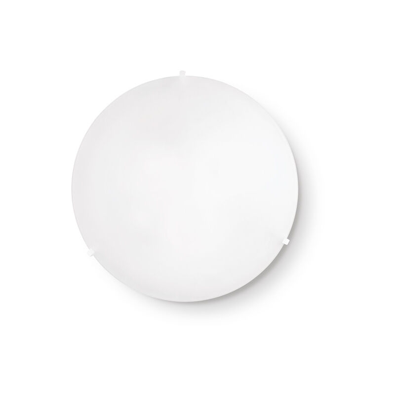 foto del prodotto plafoniera moderna simply vetro bianco 3 luci e27