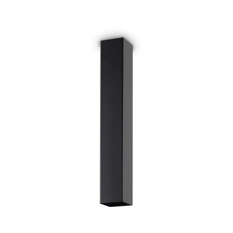 foto del prodotto plafoniera moderna sky metallo nero 1 luce gu10 7w 3000k luce calda h40cm