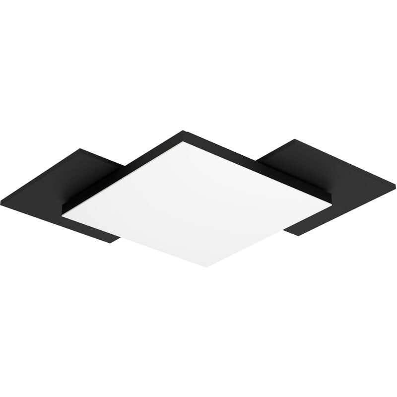 foto del prodotto plafoniera moderna tamuria acciaio nero luce led integrato 10,8w