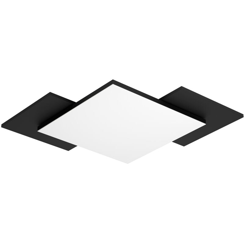 foto del prodotto plafoniera moderna tamuria acciaio nero luce led integrato 21w