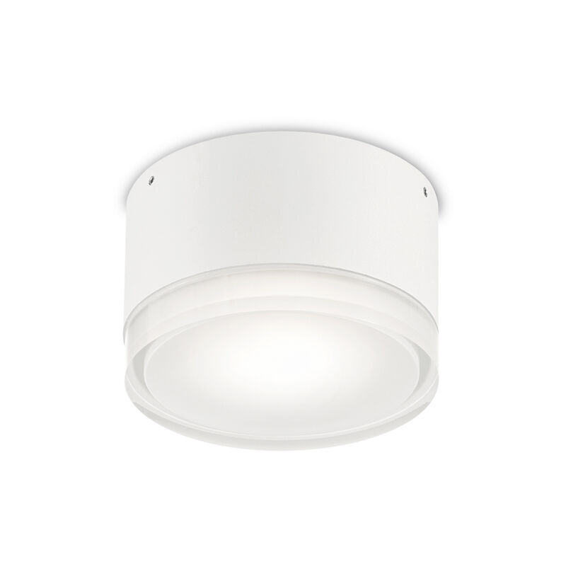 foto del prodotto plafoniera moderna urano alluminio materie plastiche bianco 1 luce gx53 small