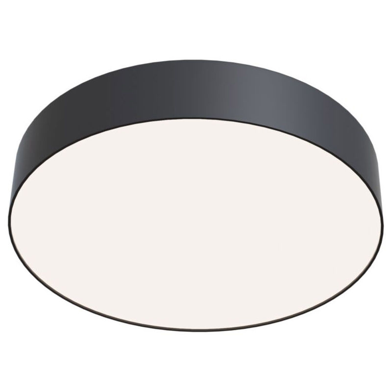 foto del prodotto plafoniera moderna zon alluminio nero led 35w