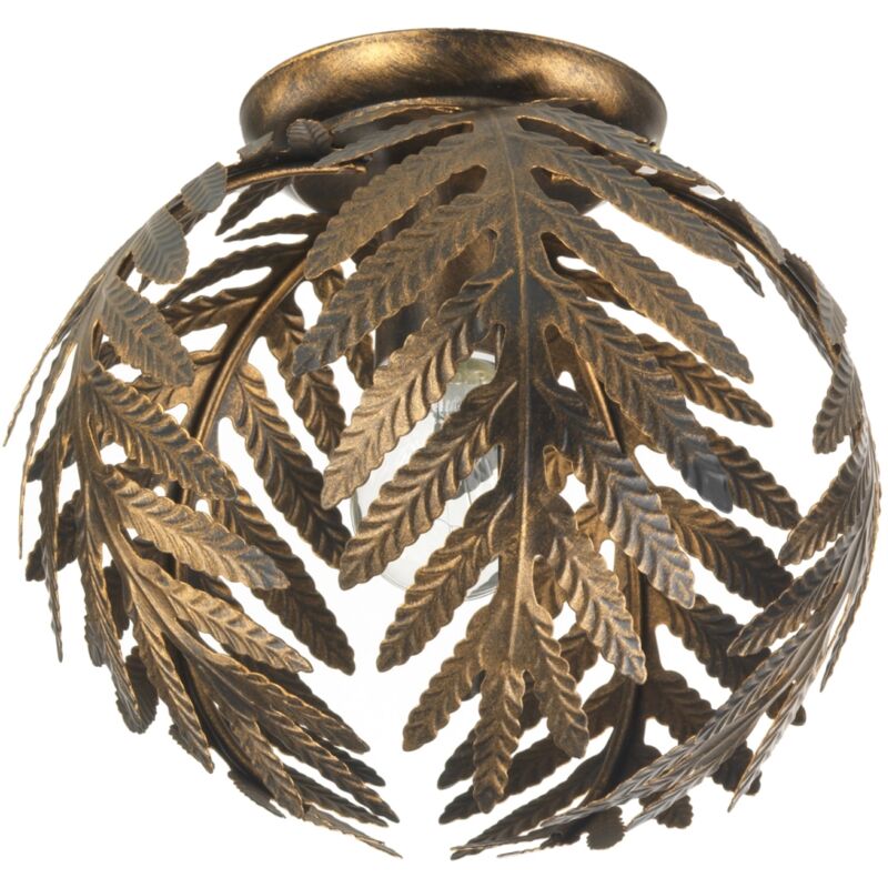 foto del prodotto plafoniera onli felce bronzo diametro 25 cm, e27