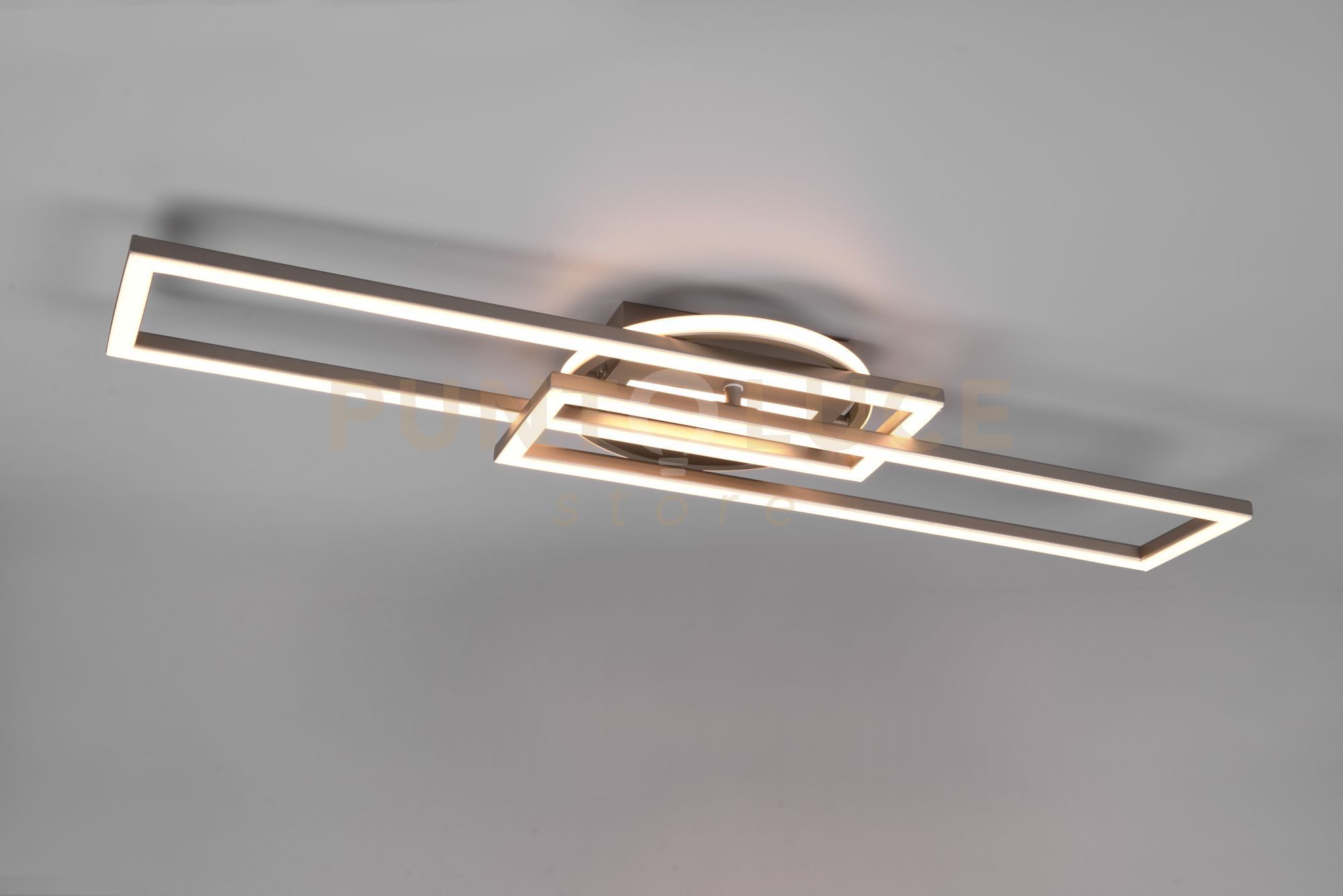 foto del prodotto plafoniera orientabile led colonia nichel