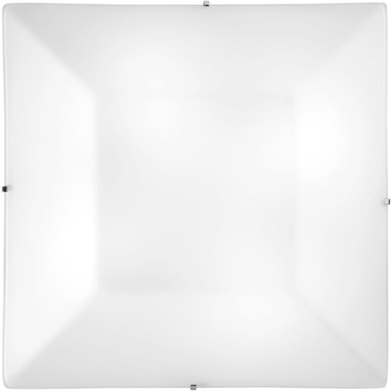 foto del prodotto plafoniera osiride in vetro bianco 50x50 cm. 