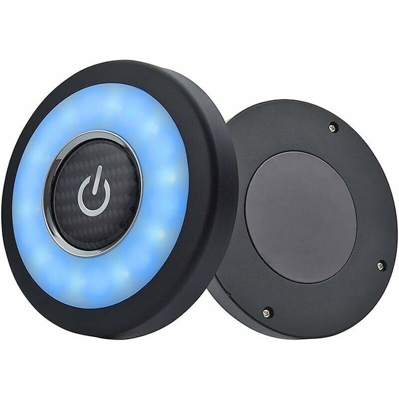 foto del prodotto plafoniera per auto, 3 colori, ricaricabile tramite usb, luce interna per bagagliaio auto con ventosa magnetica