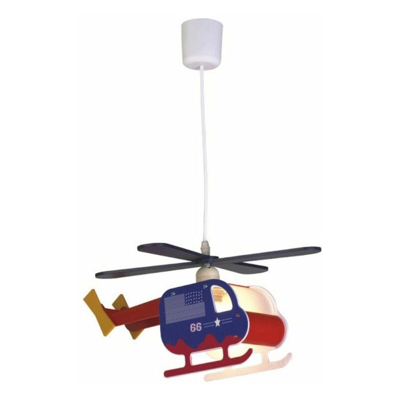 foto del prodotto plafoniera per bambini blu helicoptero bravo cr 99 010 01 120