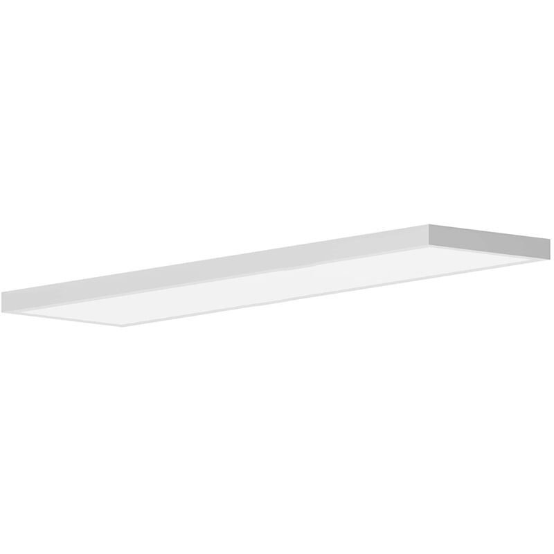 foto del prodotto plafoniera per montaggio esterno 120x30 cm pannello led 40 watt tre colorazione di luce fredda 6500k calda 3000k naturale 4000k