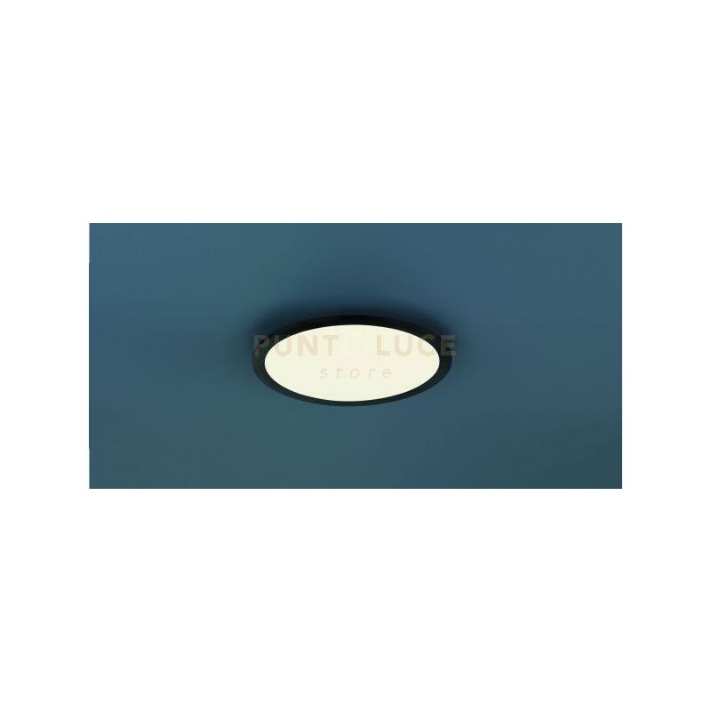 foto del prodotto plafoniera phoenix led tonda nera 674093032