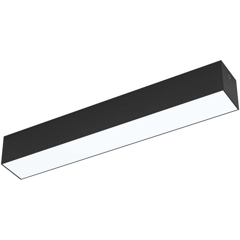 foto del prodotto plafoniera piccola esterno moderna salitta alluminio nero policarbonato bianco led