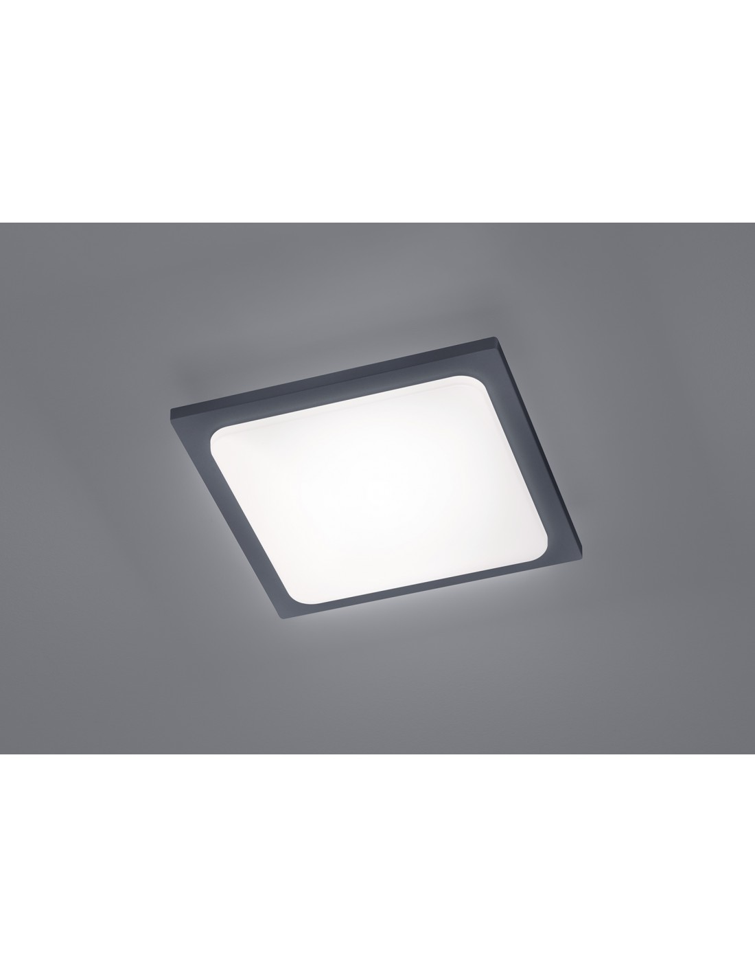 foto del prodotto plafoniera quadrata da esterno trave led ip54 antracite 25x25 cm trio lighting