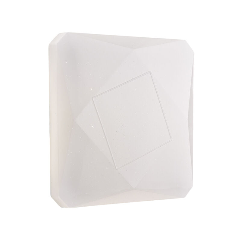 foto del prodotto plafoniera quadrata diametro 40 cm in acrilico bianco con led integrato cct telecomando