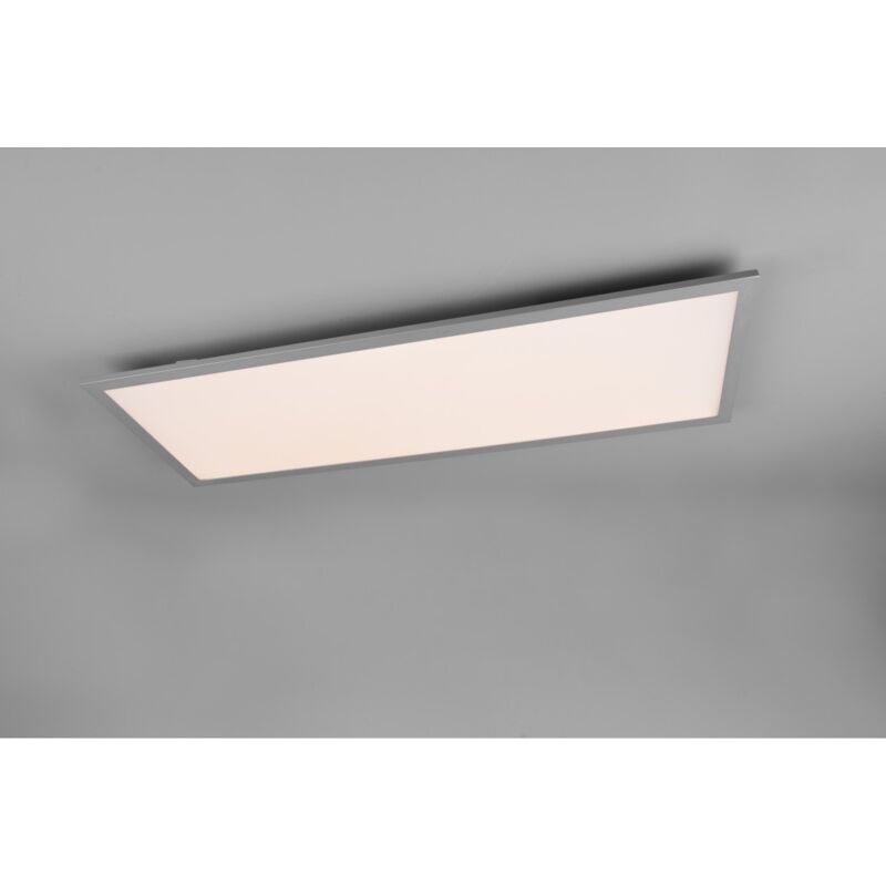 foto del prodotto plafoniera rettangolare led funzione luce notturna gamma alluminio trio lighting