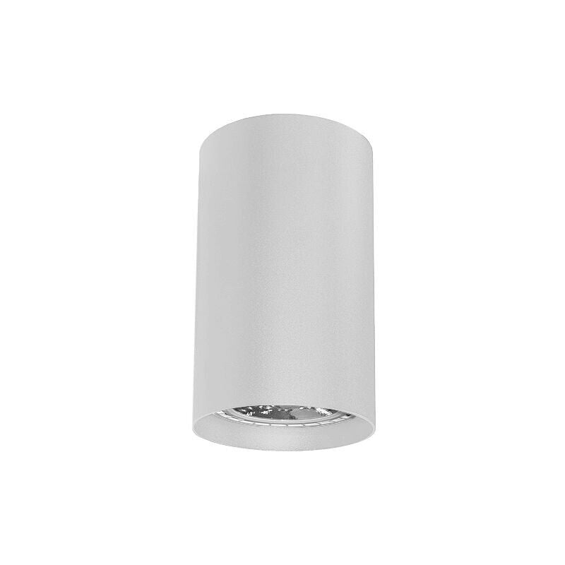foto del prodotto plafoniera rond gu10 d.6xh10cm bianca in metallo