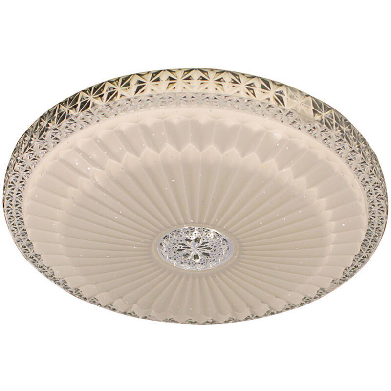 foto del prodotto plafoniera rotonda design 36w a led luce effetto stellato diametro 390 mm silampluce neutra naturale 4200k